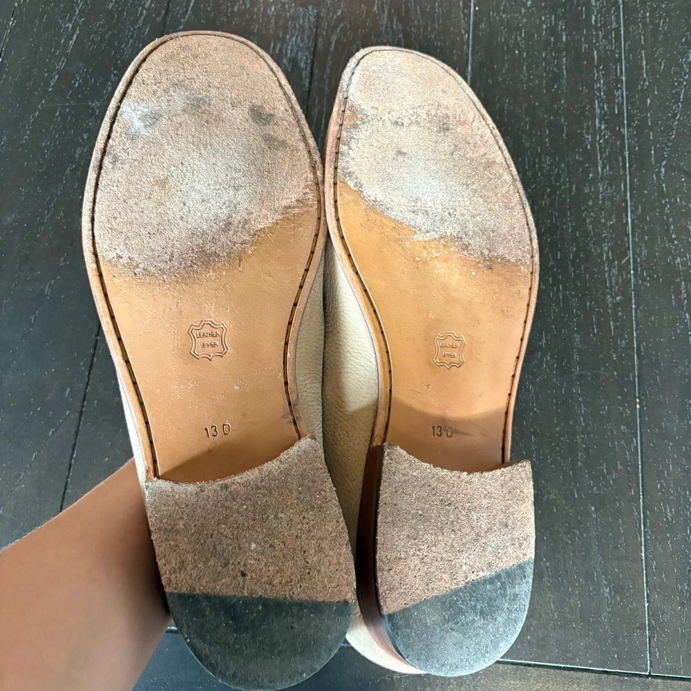 Giorgio Brutini Beige Neutral‎ Suede Leather Loafers Old Money Size 13D Classic - Picture 9 of 11